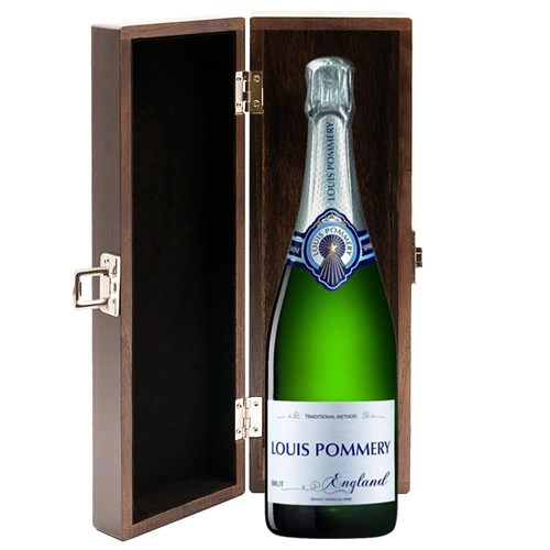 Louis Pommery Brut English Sparkling75cl in Elm Wood Gift Box